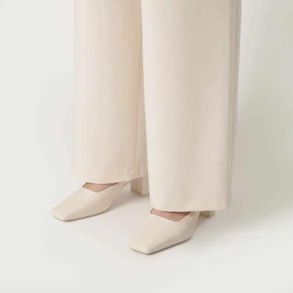 Oak + Fort Square Toe Mule Heels - Picture 4 of 11